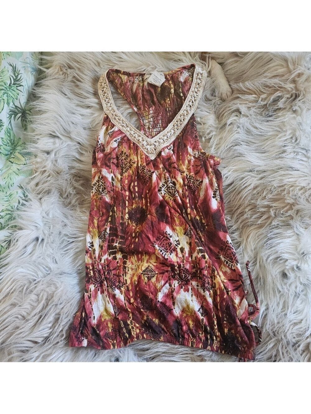 Beaded tank top